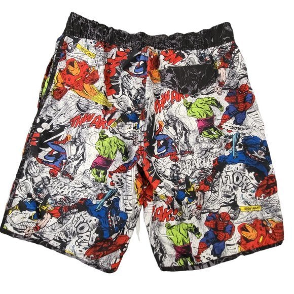 Men's Marvel Comics Swim Trunks All Over Print Board Shorts - Picture 3 of 7